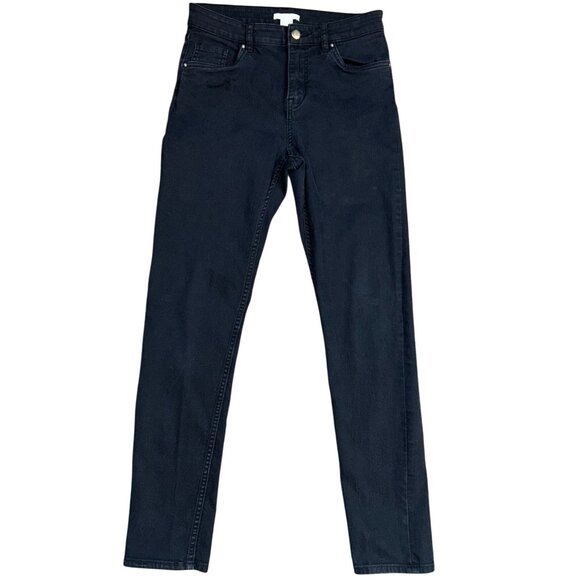 h&m High-Rise Skinny Jeans in Black Size 6 - Picture 3 of 5